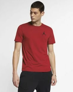 Nike Jordan Sportswear Jumpman Air Rouge Tee-shirt Pour Homme -Magasin De Mode ah5296 687 tee shirt nike jordan sportswear jumpman air pour homme 04 1