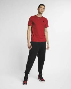 Nike Jordan Sportswear Jumpman Air Rouge Tee-shirt Pour Homme -Magasin De Mode ah5296 687 tee shirt nike jordan sportswear jumpman air pour homme 05 1