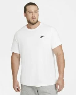 Nike Sportswear Club Blanc & Noir Tee-shirt Pour Homme -Magasin De Mode ar4997 101 phsym 03 1
