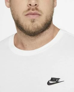 Nike Sportswear Club Blanc & Noir Tee-shirt Pour Homme -Magasin De Mode ar4997 101 phsym 05 1