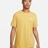 Nike Sportswear Club Or & Blanc Tee-shirt Pour Homme