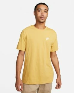 Nike Sportswear Club Or & Blanc Tee-shirt Pour Homme