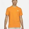 Nike Sportswear Club Orange Tee-shirt Pour Homme