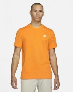 Nike Sportswear Club Orange Tee-shirt Pour Homme
