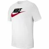 Nike Sportswear Blanc Et Rouge Tee-shirt Pour Homme