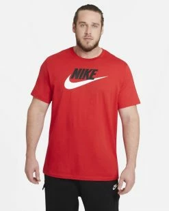Nike Sportswear Rouge & Noir Tee-shirt Pour Homme