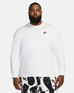Nike Sportswear Blanc Tee-shirt Pour Homme -Magasin De Mode ar5193 100 tee shirt a manches longues sportswear pour homme ar5193 100 03