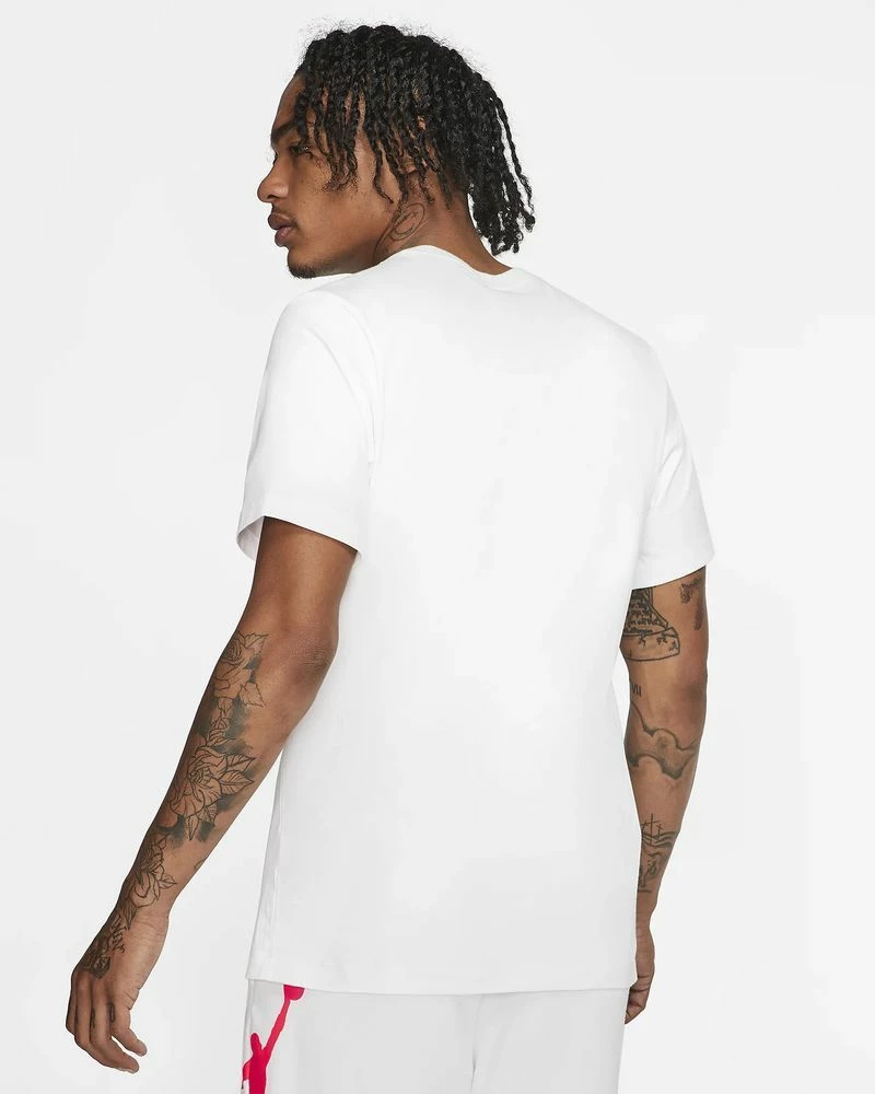 Nike Jordan Jumpman Blanc & Noir Tee-shirt Pour Homme 2 Nike Jordan Jumpman Blanc & Noir Tee-shirt Pour Homme – Image 2