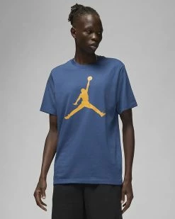 Nike Jordan Jumpman Bleu Tee-shirt Pour Homme