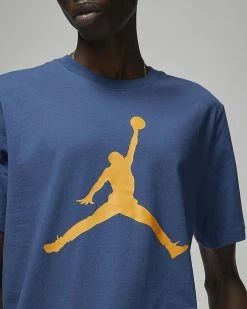 Nike Jordan Jumpman Bleu Tee-shirt Pour Homme -Magasin De Mode cj0921 493 t shirt jordan jumpman pour homme cj0921 493 04