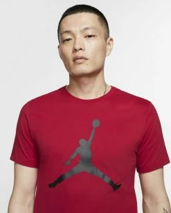 Nike Jordan Jumpman Rouge Tee-shirt Pour Homme -Magasin De Mode cj0921 687 t shirt jordan jumpman rouge noir pour homme cj0921 687 04