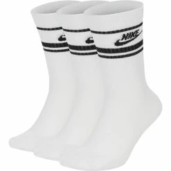 Nike Sportswear Essential Blanc Lot De 3 Paires De Chaussettes