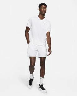 NikeCourt Dri-FIT Victory Blanc Short De Tennis Pour Homme -Magasin De Mode cv3048 100 short nikecourt dri fit victory pour homme cv3048 100 07