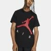 Nike Jordan Jumpman Air Noir Et Rouge Tee-shirt Pour Homme