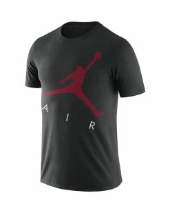 Nike Jordan Jumpman Air Noir Et Rouge Tee-shirt Pour Homme -Magasin De Mode cv3425 010 t shirt jordan jumpman air noir rouge pour homme cv3425 010 05