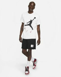 Nike Jordan Jumpman Air Tee-shirt Pour Homme -Magasin De Mode cv3425 101 t shirt jordan jumpman air blanc noir pour homme cv3425 101 03