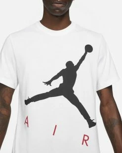 Nike Jordan Jumpman Air Tee-shirt Pour Homme -Magasin De Mode cv3425 101 t shirt jordan jumpman air blanc noir pour homme cv3425 101 04