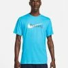 Nike Dri-FIT Bleu Tee-shirt De Training Pour Homme