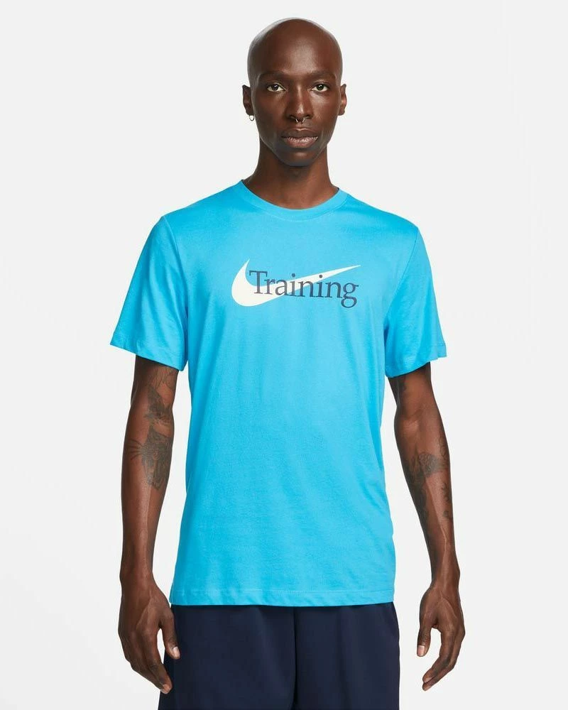 Nike Dri-FIT Bleu Tee-shirt De Training Pour Homme 1 Nike Dri-FIT Bleu Tee-shirt De Training Pour Homme