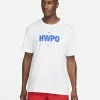 Nike Dri-FIT « HWPO » Blanc & Bleu Tee-shirt De Training Pour Homme