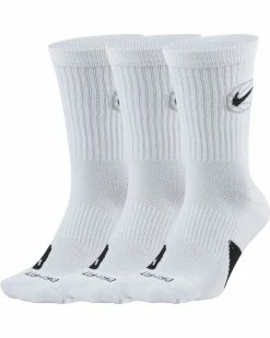 Nike Everyday Crew Blanc Lot De 3 Paires De Chaussettes