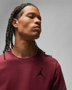 Nike Jordan Jumpman Rouge Tee-shirt Pour Homme -Magasin De Mode dc7485 680 tee shirt jordan jumpman homme dc7485 680 03