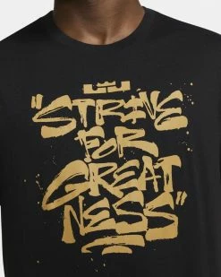 Nike Lebron Strive For Greatness Noir Tee-shirt Pour Homme -Magasin De Mode dd0785 011 t shirt nike lebron strive for greatness noir homme dd0785 011 03