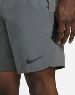 Nike Pro Dri-FIT Flex Rep Gris Short Pour Homme -Magasin De Mode dd1700 068 short nike pro dri fit flex pour homme dd1700 068 03