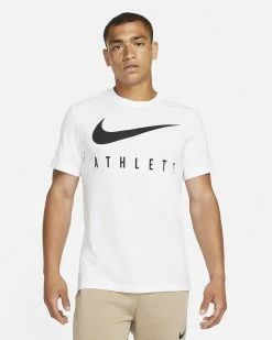 Nike Dri-FIT Blanc Tee-shirt De Training Pour Homme