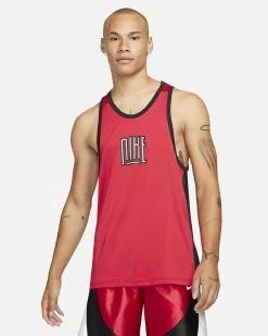Nike Basketball Dri-FIT Rouge Débardeur Pour Homme