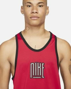 Nike Basketball Dri-FIT Rouge Débardeur Pour Homme -Magasin De Mode dh7136 657 debardeur de basket nike dri fit pour homme dh7136 657 03 1
