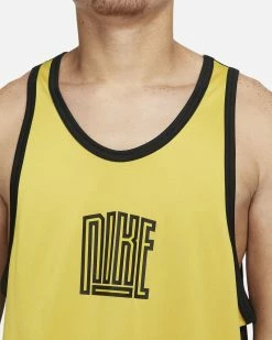 Nike Basketball Dri-FIT Jaune Débardeur Pour Homme -Magasin De Mode dh7136 709 debardeur de basket nike dri fit pour homme dh7136 709 03