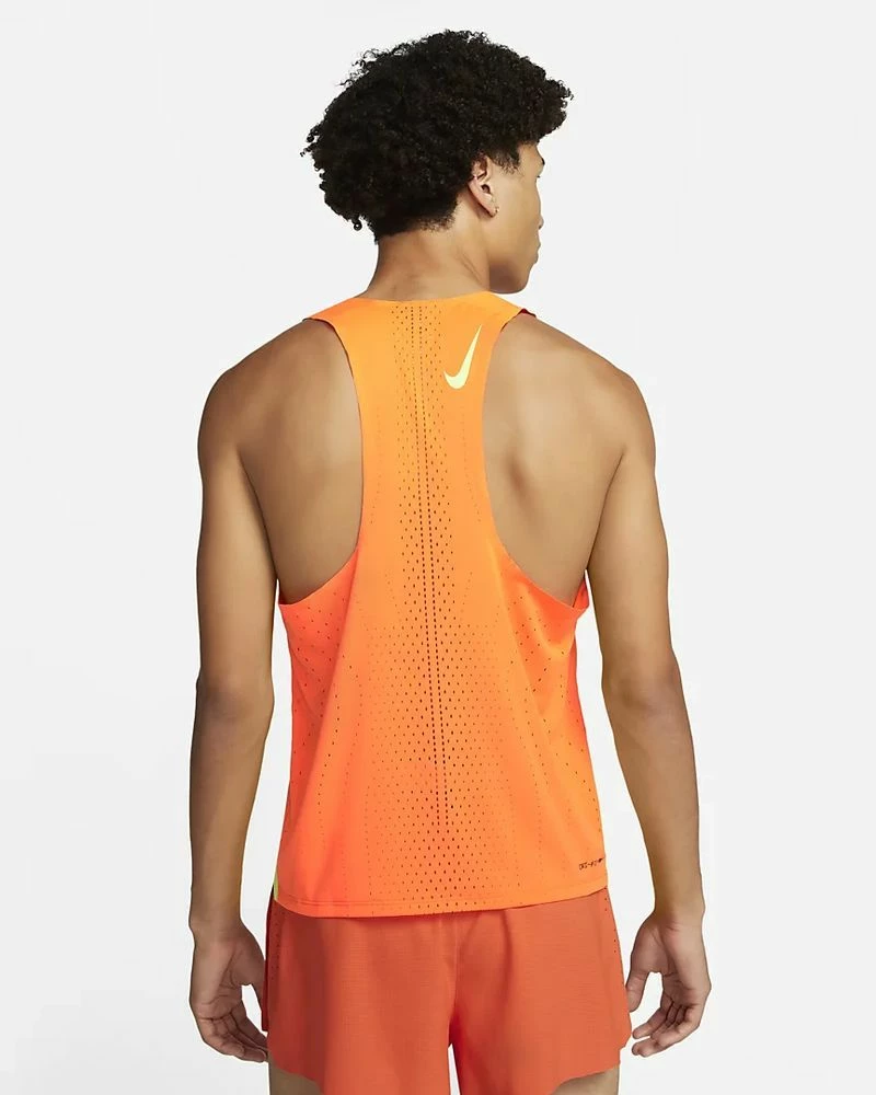 Nike Dri-FIT ADV AeroSwift Orange Débardeur De Running Pour Homme 2 Nike Dri-FIT ADV AeroSwift Orange Débardeur De Running Pour Homme – Image 2