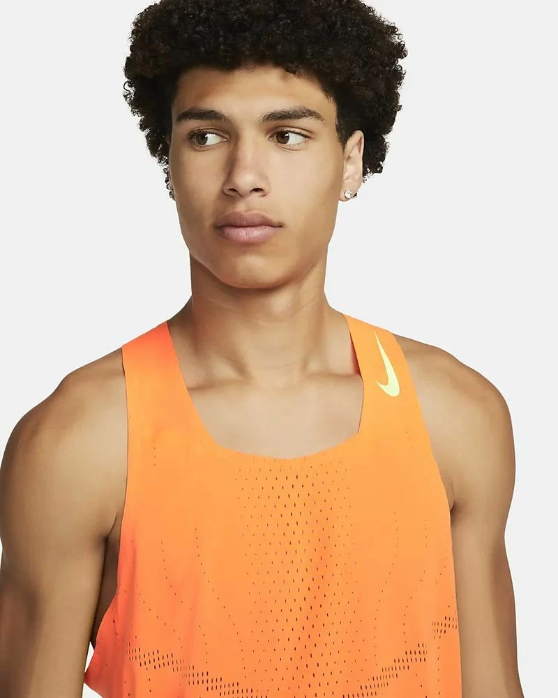 Nike Dri-FIT ADV AeroSwift Orange Débardeur De Running Pour Homme 3 Nike Dri-FIT ADV AeroSwift Orange Débardeur De Running Pour Homme – Image 3