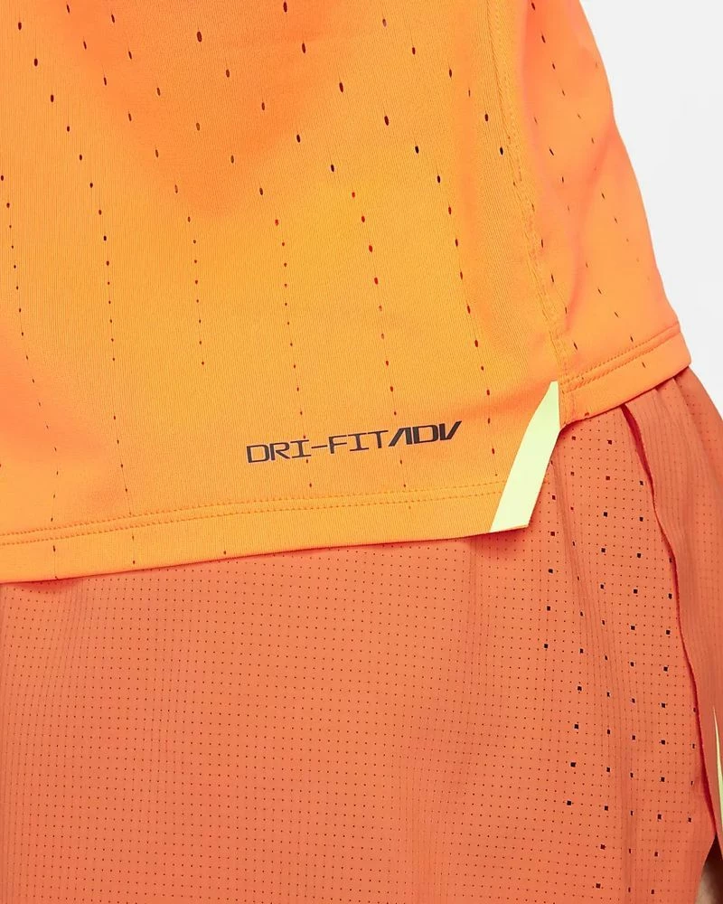 Nike Dri-FIT ADV AeroSwift Orange Débardeur De Running Pour Homme 4 Nike Dri-FIT ADV AeroSwift Orange Débardeur De Running Pour Homme – Image 4