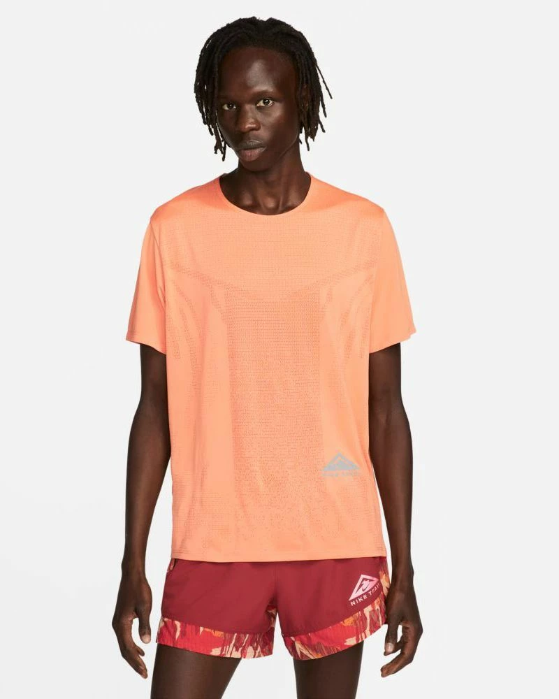 Nike Dri-FIT Trail Rise 365 Orange Tee-shirt De Trail Pour Homme 1 Nike Dri-FIT Trail Rise 365 Orange Tee-shirt De Trail Pour Homme