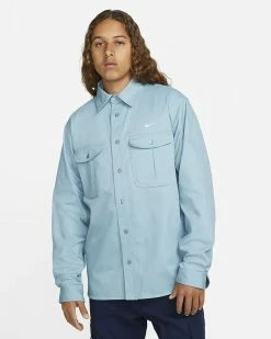 Nike SB Bleu Chemise De Skateboard