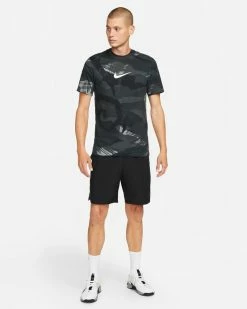 Nike Dri-FIT Camo Print Noir Tee-shirt De Training Pour Homme -Magasin De Mode dr7571 010 t shirt nike dri fit pour homme dr7571 010 04 1