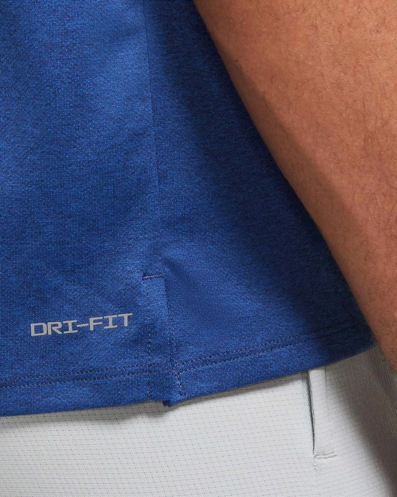 Nike Dri-Fit UV Miler Bleu Tee-shirt De Running Pour Homme 3 Nike Dri-Fit UV Miler Bleu Tee-shirt De Running Pour Homme – Image 3