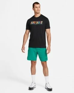 Nike Dri-FIT Noir Tee-shirt De Training Pour Homme -Magasin De Mode dx0987 010 tee shirt de training nike dri fit pour homme dx0987 010 04