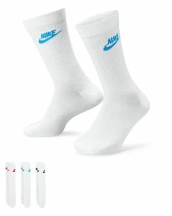Nike Sportswear Everyday Essential Multicolore Lot De 3 Paires De Chaussettes