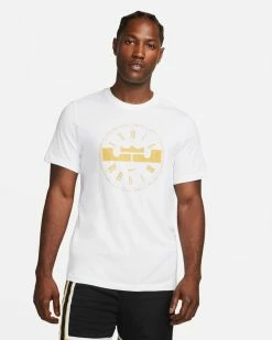 LeBron Nike Dri-FIT Blanc Tee-shirt De Basket Pour Homme