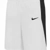 Nike Team Short Blanc Et Noir Short De Basket Pour Homme