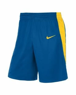 Nike Team Short Bleu Royal Et Jaune Short Pour Homme