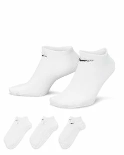 Nike Lightweight Blanc Lot De 3 Paires De Chaussettes