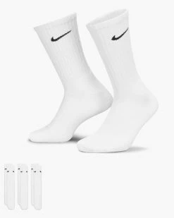 Nike Cushioned Blanc Lot De 3 Paires De Chaussettes