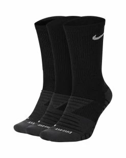 Nike Dry Cushion Crew Training Noir Lot De 3 Paires De Chaussettes