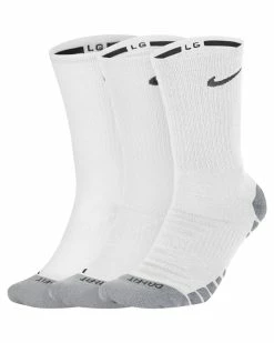 Nike Dry Cushion Crew Training Blanc Lot De 3 Paires De Chaussettes