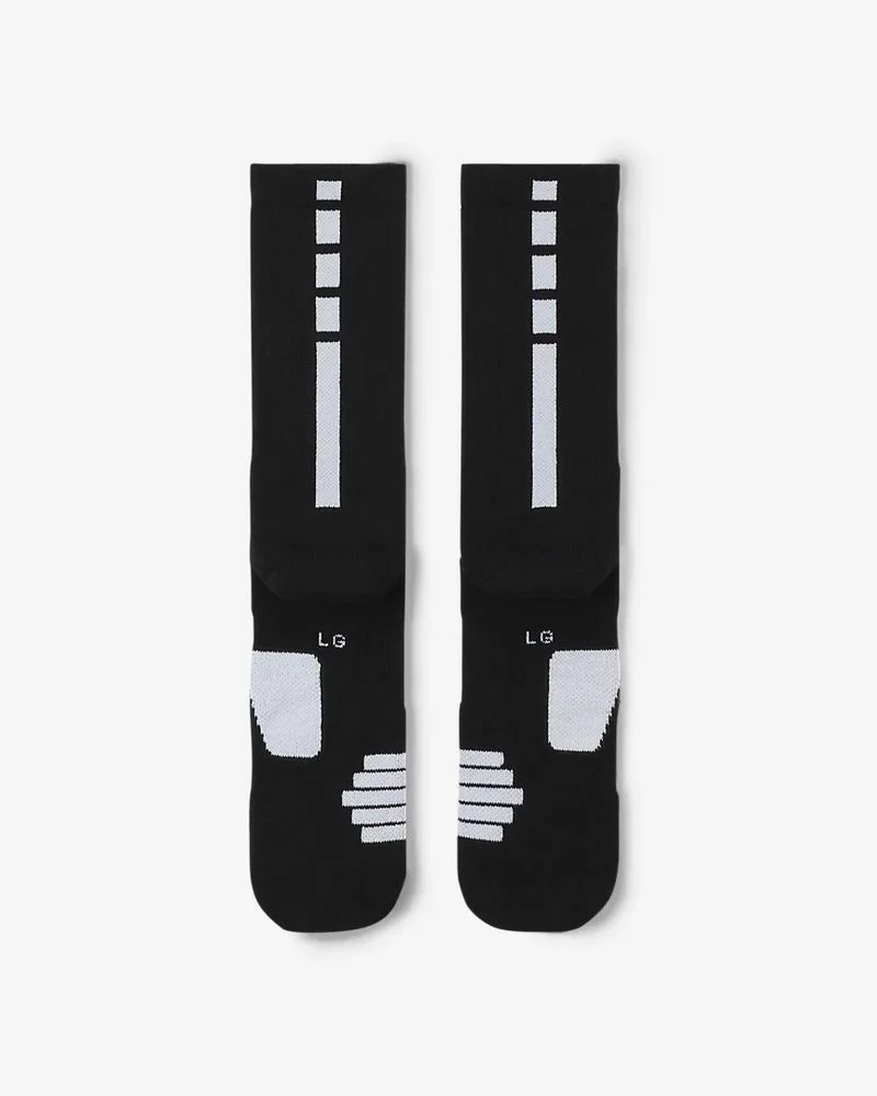 Nike Elite Crew Noir Chaussettes De Basket 3 Nike Elite Crew Noir Chaussettes De Basket – Image 3