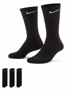 Nike Everyday Cushioned Noir Lot De 3 Paires De Chaussettes